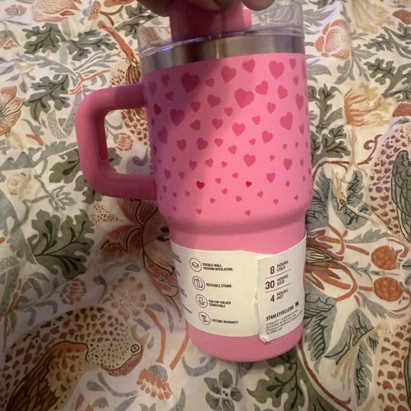 New Stanley Sweet Hearts X Target Exclusive Pink Valentine 20 oz Tumbler 2024 - Picture 3 of 4